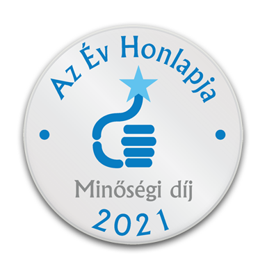 Az év honlapja 2021 minőségi díj