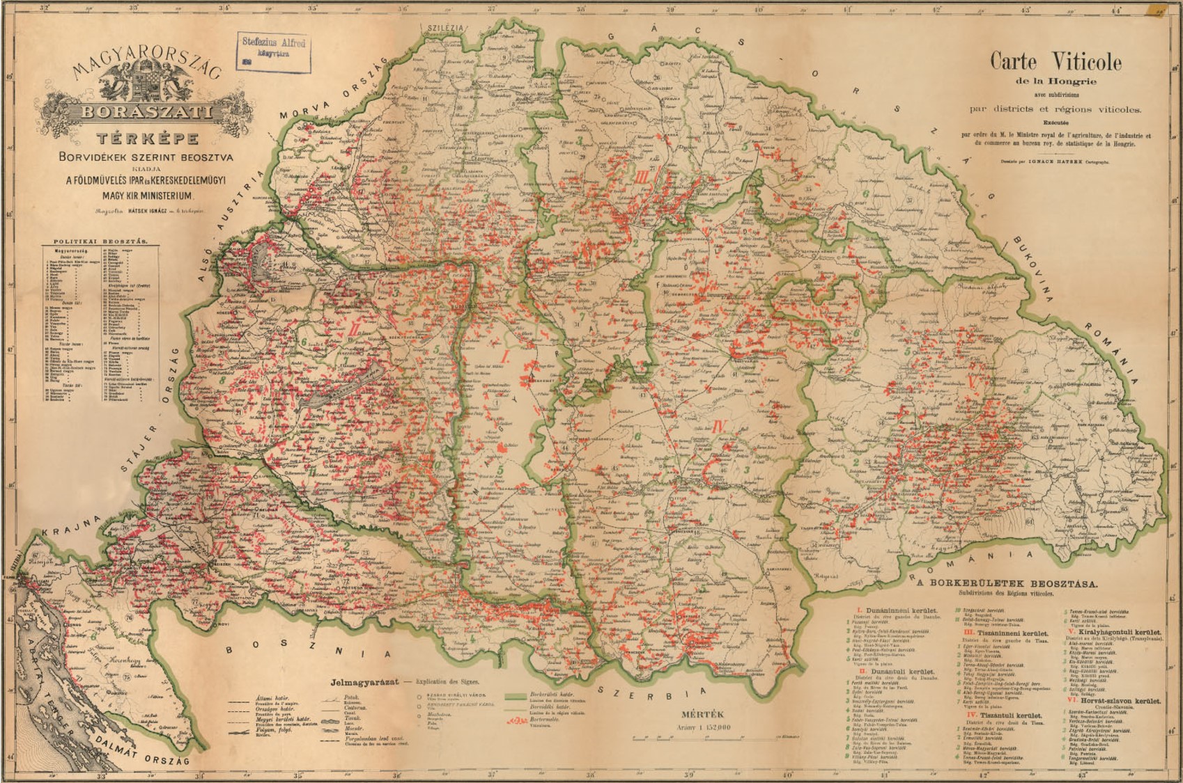 terkep magyar bor története