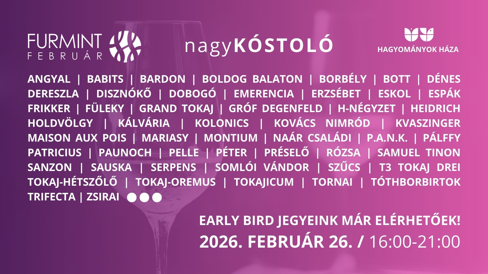 Furmint Február Nagykóstoló 2026
