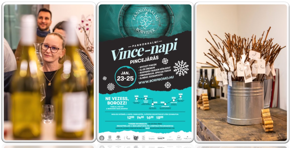 Vince-napi pincejárás Pannonhalmán