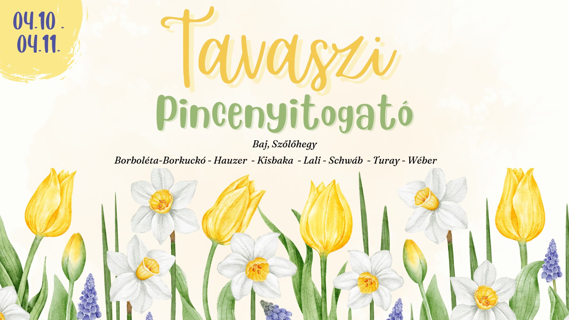 Tavaszi Pincenyitogató 2026