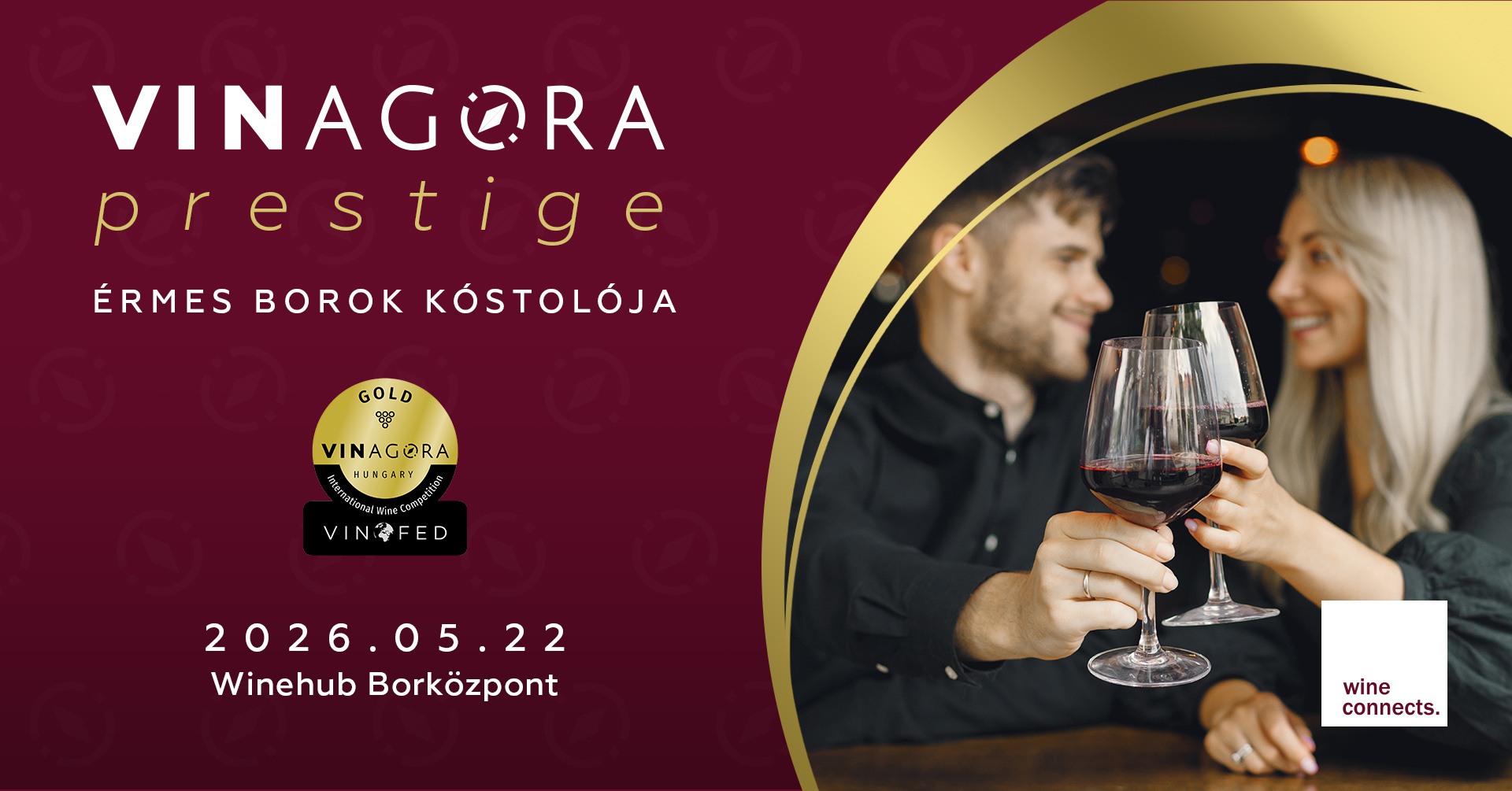 VinAgora Prestige érmes borok kóstolója banner